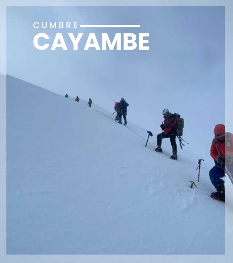cumbre CAYAMBE