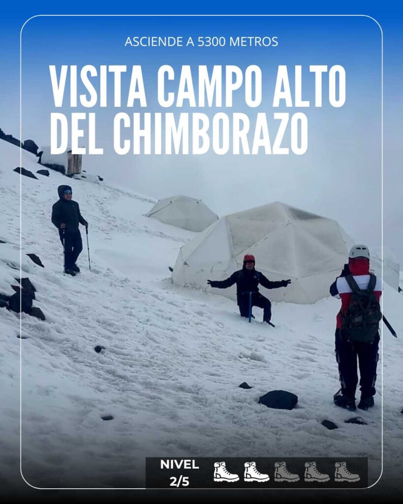 Vive la emoción de superar los 5.000 metros y descubrir la grandeza del Chimborazo.